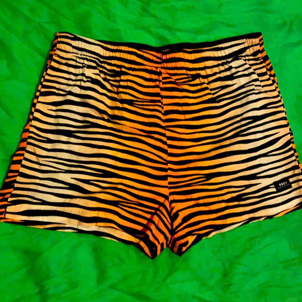 OBEY Apricot Multi Tiger Kitty Shorts